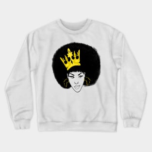 Melanin Queen Afro African Pride Crewneck Sweatshirt